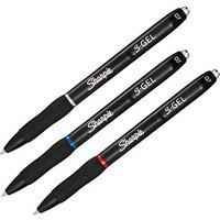 Sharpie S-GEL Gelschreiber schwarz, Schreibfarbe: farbsortiert, 3 St. von Sharpie