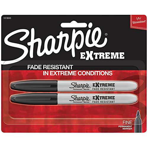 Sharpie Extreme Permanentmarker, 2er-Pack, Schwarz (1919845) von Sharpie