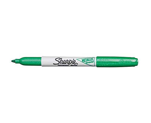 Sharpie Permanentmarker, Stifte, fein, Metallic, Smaragdgrün von Sharpie