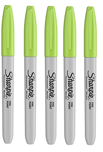 Sharpie Permanentmarker, feine Spitze, 5 Stück, Limettenfarben Sharpie Permanentmarker, feine Spitze, 5 Stück, Limettenfarben von Sharpie