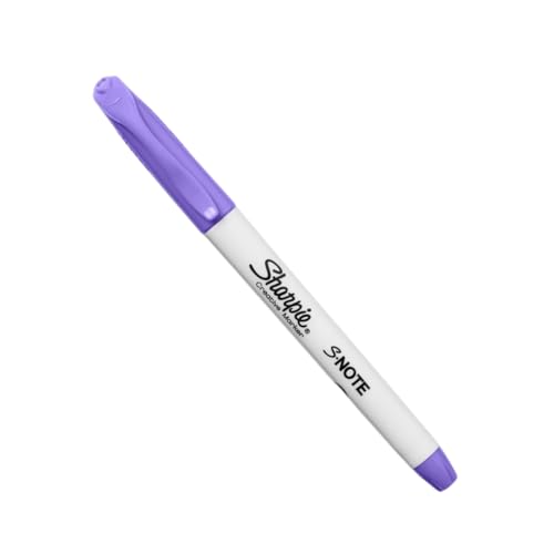 Sharpie S‑Note Creative Marker, Textmarker, Keilspitze, Grape Tinte, Pastellmarker auf Wasserbasis, Dual-End zum Hervorheben, Zeichnen, Journaling und mehr, Einzelzählung Sharpie S‑Note Creative Marker, Textmarker, Keilspitze, Grape Tinte, Pastellmarker auf Wasserbasis, Dual-End zum Hervorheben, Zeichnen, Journaling und mehr, Einzelzählung von Sharpie