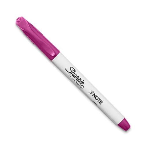 Sharpie S‑Note Creative Marker, Textmarker, Keilspitze, Himbeer-Tinte, Pastellmarker auf Wasserbasis, Dual-End zum Hervorheben, Zeichnen, Journaling und mehr, Einzelzählung Sharpie S‑Note Creative Marker, Textmarker, Keilspitze, Himbeer-Tinte, Pastellmarker auf Wasserbasis, Dual-End zum Hervorheben, Zeichnen, Journaling und mehr, Einzelzählung von Sharpie