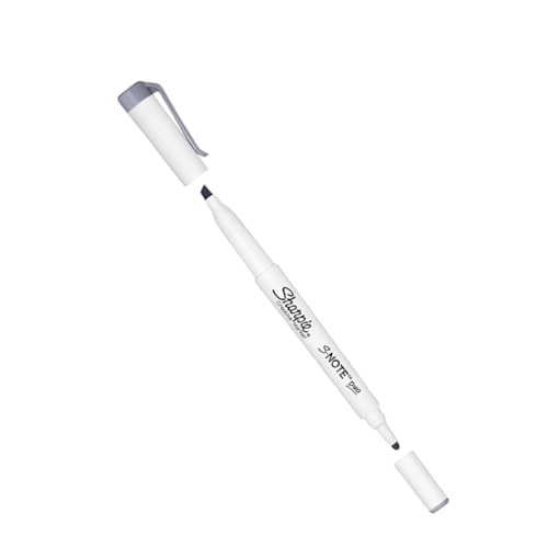 Sharpie S-Note Duo Textmarker, hellgraue Tinte, doppelseitiger kreativer Marker, auf Wasserbasis, Rund- und Keilspitze zum Hervorheben, Zeichnen, Journaling und mehr, 1 Stück Sharpie S-Note Duo Textmarker, hellgraue Tinte, doppelseitiger kreativer Marker, auf Wasserbasis, Rund- und Keilspitze zum Hervorheben, Zeichnen, Journaling und mehr, 1 Stück von Sharpie