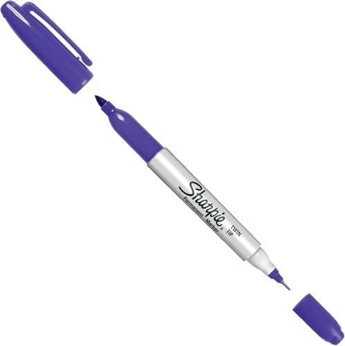 Sharpie Twin Tip Permanent Marker - Violett - Doppelspitze fein & ultrafein - 1 Stück - wasserfest & lichtbeständig Sharpie Twin Tip Permanent Marker - Violett - Doppelspitze fein & ultrafein - 1 Stück - wasserfest & lichtbeständig von Sharpie