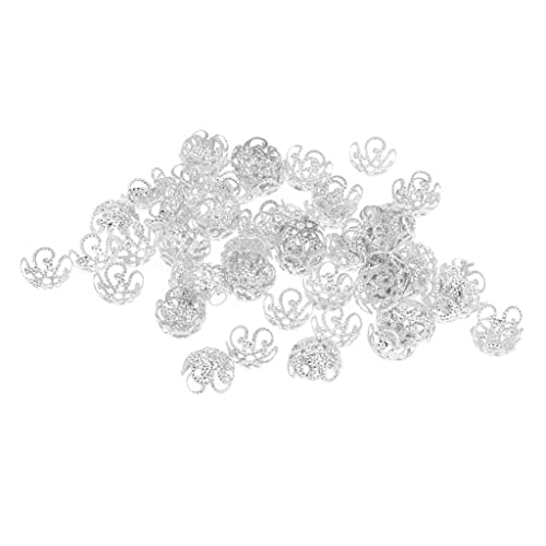 100x Blumen Metallperlen Zwischenring Zwischenperlen Perle 10mm - silber 100x Blumen Metallperlen Zwischenring Zwischenperlen Perle 10mm - silber von Sharplace
