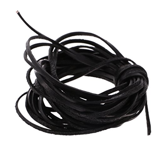 Sharplace 5 Meter 3mm Lederschnur Lederband Lederriemen für Schmuckherstellung, Schwarz, 5 Meter 3mm Sharplace 5 Meter 3mm Lederschnur Lederband Lederriemen für Schmuckherstellung, Schwarz, 5 Meter 3mm von Sharplace