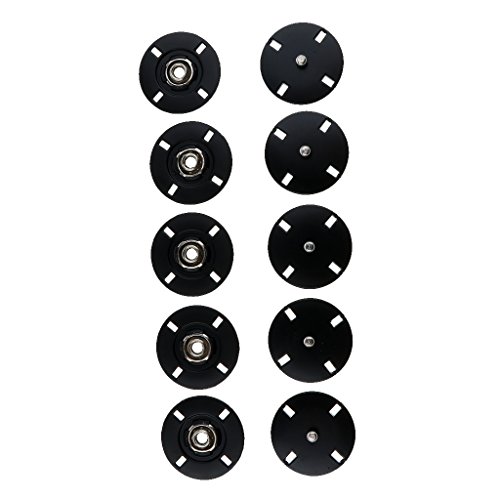 Sharplace 5 Sätze aus aus Annähen Druckknöpfe Druckknopf, Schwarz, 21 mm Sharplace 5 Sätze aus aus Annähen Druckknöpfe Druckknopf, Schwarz, 21 mm von Sharplace