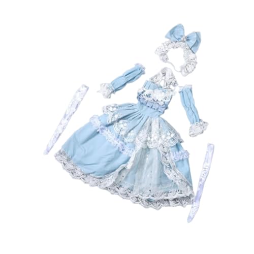 Sharplace 1/3 BJD Dull Princess Kleid OUTIFIT Educational for Kids Geschenkfoto Requisiten Fashion Doll Kleidung Kleid für 60 cm Puppen, Hellblau Sharplace 1/3 BJD Dull Princess Kleid OUTIFIT Educational for Kids Geschenkfoto Requisiten Fashion Doll Kleidung Kleid für 60 cm Puppen, Hellblau von Sharplace