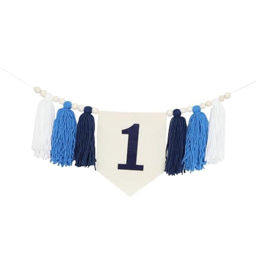Sharplace 1. Geburtstag Banner Baby 1. Geburtstag Dekoration Banner, Holzperlen Quasten Geburtstagsbanner, Lange Hintergrund Banner für Kleinkinder Jungen Mädchen, Hochstuhl Banner für Party, Stil g Sharplace 1. Geburtstag Banner Baby 1. Geburtstag Dekoration Banner, Holzperlen Quasten Geburtstagsbanner, Lange Hintergrund Banner für Kleinkinder Jungen Mädchen, Hochstuhl Banner für Party, Stil g von Sharplace