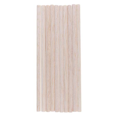 Sharplace 10 Balsaholz Unvollendete Holz Runde Stick Dübel DIY, Natürlich, 200 mm von Sharplace