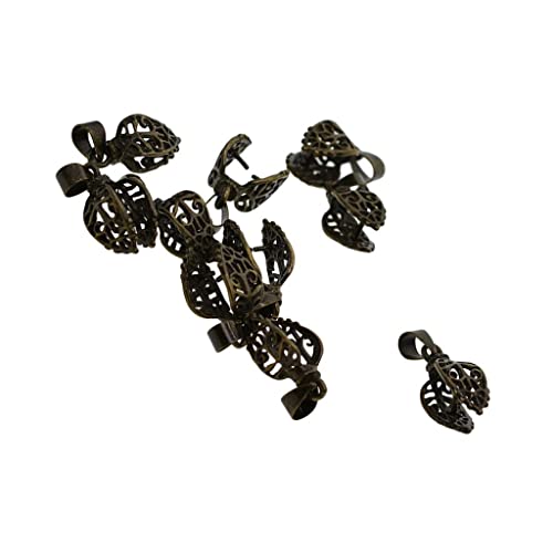 Sharplace 10 Sätze 24mm Bronze Anhängerschlaufe Ösen Anhänger Kettenverschluss Clip Schmuck DIY Zubehör von Sharplace