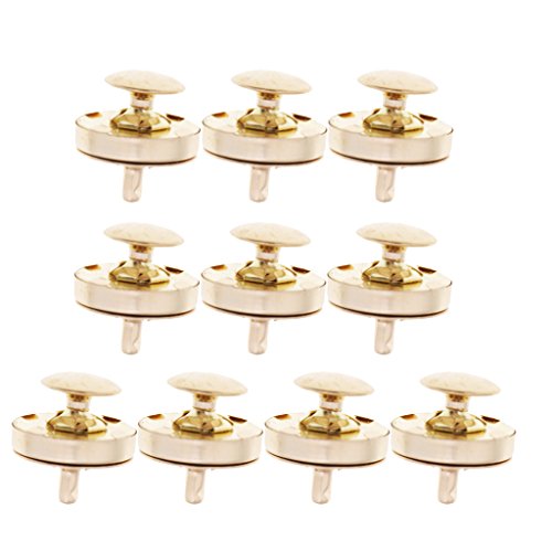 Sharplace 10 Set Doppelniete Magnetverschlüsse Knopfverschluss Geldbörse Verschlüsse Verschluss Stud Silber Gold Farbe, Gold 18 mm Sharplace 10 Set Doppelniete Magnetverschlüsse Knopfverschluss Geldbörse Verschlüsse Verschluss Stud Silber Gold Farbe, Gold 18 mm von Sharplace