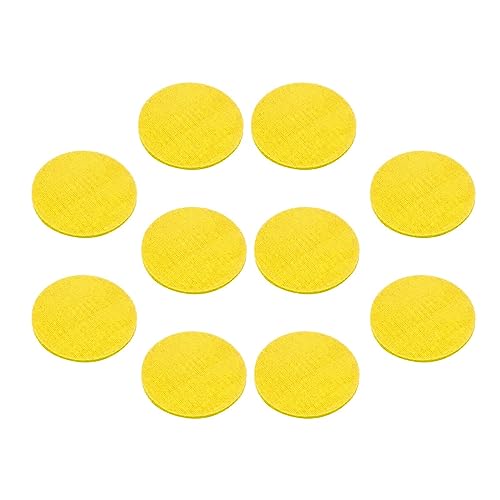 Sharplace 10 Stück Teppich-Spot-Marker, Spot-Marker-Aufkleber, 10,2 cm, helle Farben, haften auf dem Teppich für Vorschullehrer, Werkzeuge, Unterricht, GELB von Sharplace