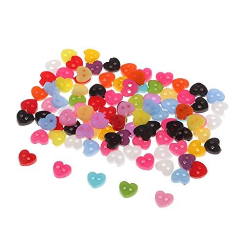 Sharplace 100 Gemischte Mini Harzknöpfe 5 6 Mm Handgefertigtes Nähzubehör für Kleidung, Herz Sharplace 100 Gemischte Mini Harzknöpfe 5 6 Mm Handgefertigtes Nähzubehör für Kleidung, Herz von Sharplace