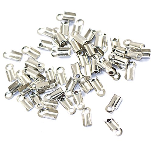 Sharplace 100 aus aus Verschluss Kettenverschluss Karabiner Crimp Verschluss, Silber von Sharplace