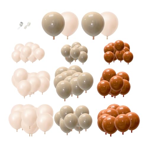 Sharplace 104 Stück Luftballons, Latex-Luftballons, verschiedene Farben, Dekorationen für Ballonbogen für Braut, Hochzeit, Neujahr, Verlobung von Sharplace