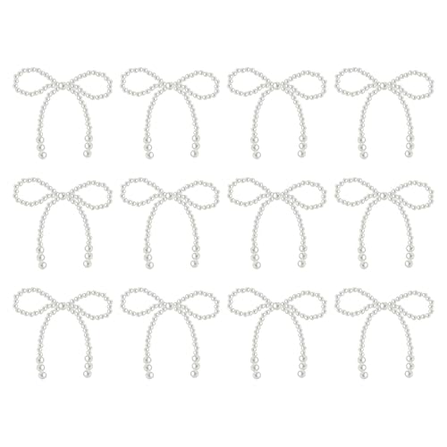 Sharplace 12 Stück Cupcake-Topper mit Schleife, Dekoration, mehrere DIY-Dekorationen, Nachahmung von, Schleife, Knoten, elegant für Brautpartys, Sharplace 12 Stück Cupcake-Topper mit Schleife, Dekoration, mehrere DIY-Dekorationen, Nachahmung von, Schleife, Knoten, elegant für Brautpartys, von Sharplace