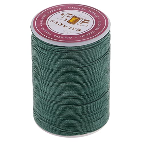 Sharplace 130 Meter Runde Wachsband Wachsschnur Perlenschnur Polyester gewachst 0,5mm Farbe Auswahl, Grün von Sharplace