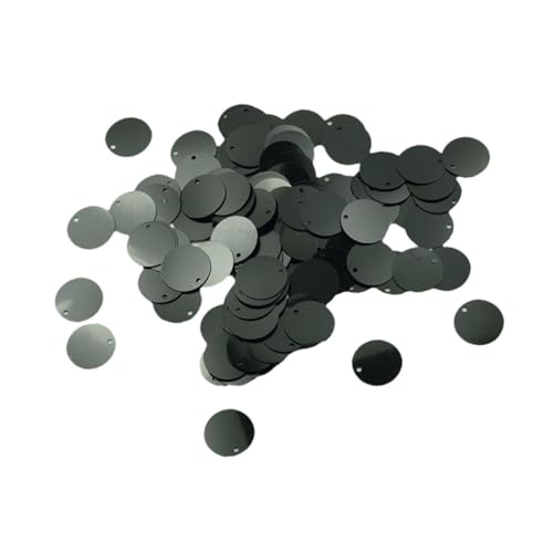 Sharplace 130 Stück Pailletten, Pailletten Basteln Schneidern, Große Pailletten Mit Loch Flache Runde Pailletten für Schmuckherstellung DIY Nähen Handwerk Hochzeitsdekoration 16x16 mm, Schwarz Sharplace 130 Stück Pailletten, Pailletten Basteln Schneidern, Große Pailletten Mit Loch Flache Runde Pailletten für Schmuckherstellung DIY Nähen Handwerk Hochzeitsdekoration 16x16 mm, Schwarz von Sharplace