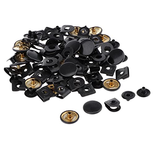 Sharplace 20 Sets Hosenhaken 15mm schneidern Haken Und Ösenverschlüsse für Hose, Rock, Pullover, Schwarz von Sharplace