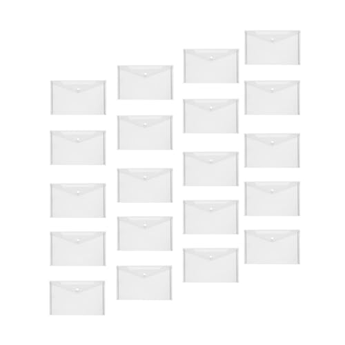 Sharplace 20 Stück A4-Dokumententasche, Dokumententasche, Umschlag, Quittungs-Organizer, wiederverwendbarer Aktenordner, Dokumentenumschläge für das Büro zu von Sharplace