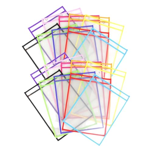 Sharplace 20 x trocken abwischbare Taschenhüllen, Papierhüllen, Schutzfolien für Lehrer, Unterrichtsmaterialien, Blattschutzfolien, durchsichtige trocken Sharplace 20 x trocken abwischbare Taschenhüllen, Papierhüllen, Schutzfolien für Lehrer, Unterrichtsmaterialien, Blattschutzfolien, durchsichtige trocken von Sharplace