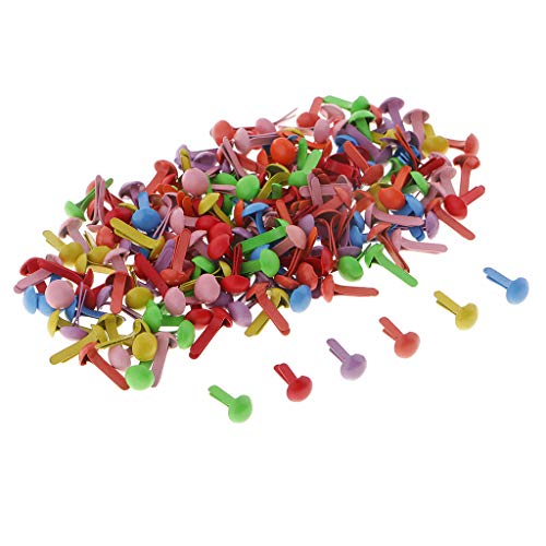 Sharplace 200 Stücke Mini Brads aus aus Musterklammern Musterbeutelklammern Verschlussklammern Klammern, Mehrfarbig, 4,5 mm Sharplace 200 Stücke Mini Brads aus aus Musterklammern Musterbeutelklammern Verschlussklammern Klammern, Mehrfarbig, 4,5 mm von Sharplace