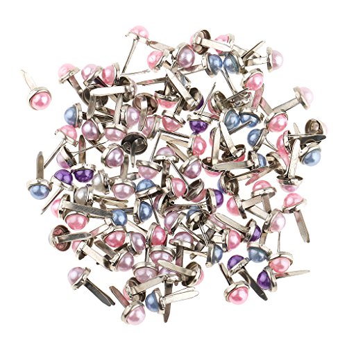 Sharplace 200er Set Mini Drahtstifte Mini Brads Rundkopf-Klammern Musterklammern für Papier Bastelarbeiten Scrapbooking, Mischfarbe, 6mm Sharplace 200er Set Mini Drahtstifte Mini Brads Rundkopf-Klammern Musterklammern für Papier Bastelarbeiten Scrapbooking, Mischfarbe, 6mm von Sharplace