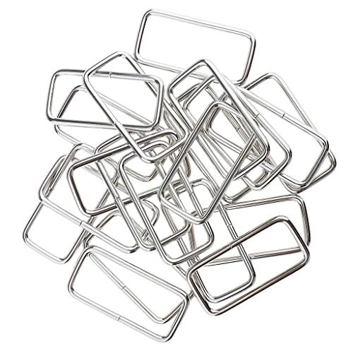 Sharplace 20x Rechteckringe Rechteck Ring Metallring Schlaufen für die Herstellung von Gürtel, Tasche, Hundehalsbänder, Silber, 38x16x2.8mm Sharplace 20x Rechteckringe Rechteck Ring Metallring Schlaufen für die Herstellung von Gürtel, Tasche, Hundehalsbänder, Silber, 38x16x2.8mm von Sharplace