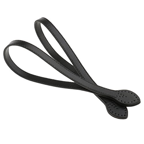 Sharplace 2er Taschengriff aus PU-Leder - Schwarz von Sharplace