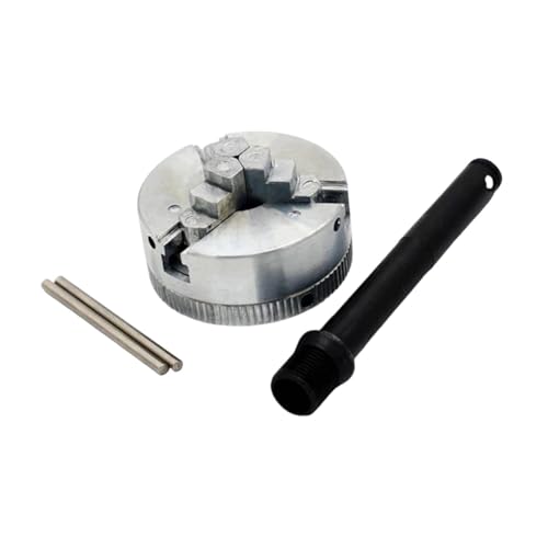 Sharplace 3-Backen-Drehfutter, Drehfutter-Klemmzubehör, Ersatz, verschleißfest, tragbar, mit Pleuelstange für Mini-Metalldrehmaschinen von Sharplace