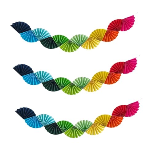 Sharplace 3X Papier Fans Girlande Decke Hängende Dekoration Ornament Hintergrund für Party Supplies Feier Karneval Geburtstag Hochzeit, Mehrfarbig Sharplace 3X Papier Fans Girlande Decke Hängende Dekoration Ornament Hintergrund für Party Supplies Feier Karneval Geburtstag Hochzeit, Mehrfarbig von Sharplace
