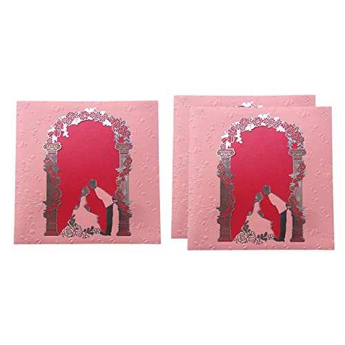 Sharplace 3x Braut Hochzeitseinladungskarten blanko Einlegekarten für Party Jubiläum Dekoration Ornamente von Sharplace