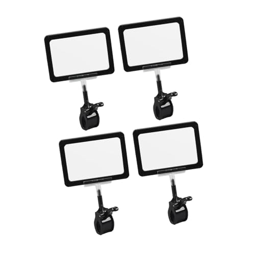 Sharplace 4 Stück Schildhalter-Clips, Kartenschutz, drehbar, drehbar, Preisschilder-Klemmen, Doppelkopf-Clip für Ausstellungen, Geschäfte, Schwarz Sharplace 4 Stück Schildhalter-Clips, Kartenschutz, drehbar, drehbar, Preisschilder-Klemmen, Doppelkopf-Clip für Ausstellungen, Geschäfte, Schwarz von Sharplace