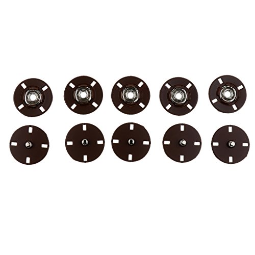 Sharplace 5 Sätze aus aus Annähen Druckknöpfe Druckknopf, Kaffee, 25 mm Sharplace 5 Sätze aus aus Annähen Druckknöpfe Druckknopf, Kaffee, 25 mm von Sharplace