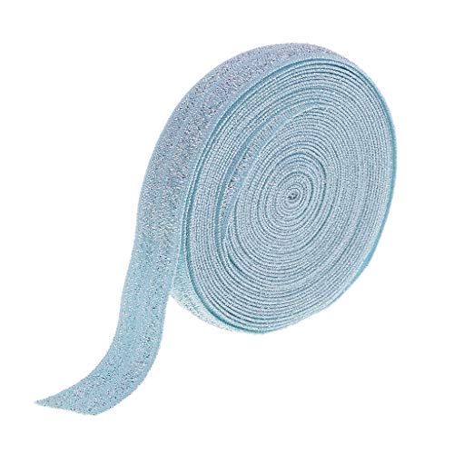 Sharplace 5 Yard Elastisches Band Wäschegummi Gummiband Gummilitze Ziergummi Abschlussgummi Einfassband für schneidern DIY, Blau von Sharplace