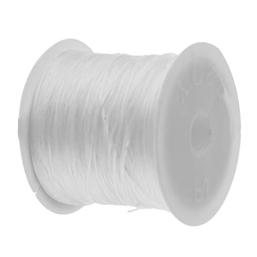 Sharplace 50 Meter Elastisch Schmuckfaden Gummifaden Faden für Perlenschmuck Armbänder, Weiß, 0,5 mm Sharplace 50 Meter Elastisch Schmuckfaden Gummifaden Faden für Perlenschmuck Armbänder, Weiß, 0,5 mm von Sharplace