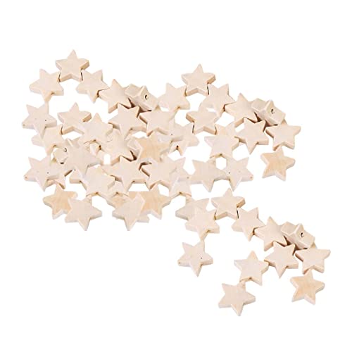 Sharplace 50Pcs Natürliche Holzperlen für Das Lose Feste Hölzerne Abstandsperlen Sternform Holzperlen für DIY Handgefertigten Schmuck Herstellung Armba Sharplace 50Pcs Natürliche Holzperlen für Das Lose Feste Hölzerne Abstandsperlen Sternform Holzperlen für DIY Handgefertigten Schmuck Herstellung Armba von Sharplace