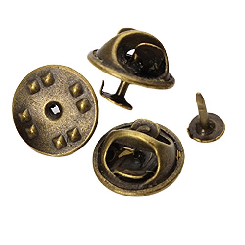 Sharplace 50er Set aus aus Knöpfe Verschlüsse Butterfly Clips für Badge Pin Pins Anstecker Ersatz Nadeln, Antikes Messing Sharplace 50er Set aus aus Knöpfe Verschlüsse Butterfly Clips für Badge Pin Pins Anstecker Ersatz Nadeln, Antikes Messing von Sharplace