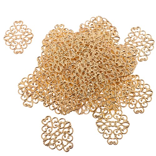 Sharplace 50pcs Filigrane Dekorative aus aus DIY Haarschmuck Verzierungen, Gold 1 Sharplace 50pcs Filigrane Dekorative aus aus DIY Haarschmuck Verzierungen, Gold 1 von Sharplace