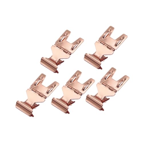 Sharplace 5x Warenschild-Clips Preisdisplay-Halter Verstellbare drehbare Preis-Clips Clip auf Etikettenhalter Ständer für Geschäftskörbe, Rosa von Sharplace