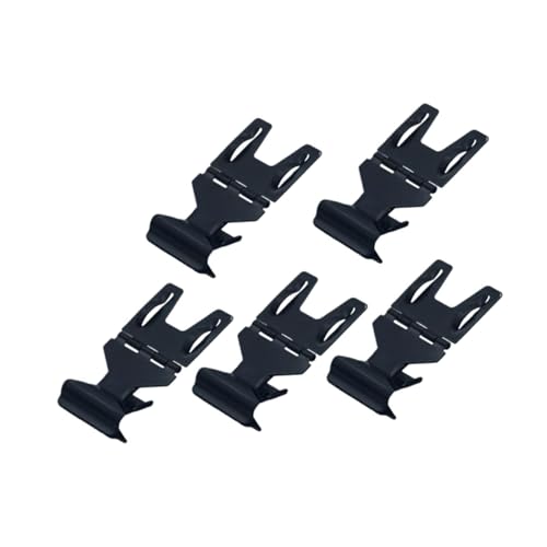 Sharplace 5x Warenschild-Clips Preisdisplay-Halter Verstellbare drehbare Preis-Clips Clip auf Etikettenhalter Ständer für Geschäftskörbe, Schwarz von Sharplace