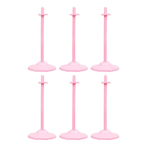 Sharplace 6-teiliger Puppenständer mit Taillenclip, leicht, passend für 26–30 cm große Puppen, für Liebhaber des Puppensammelns, vielseitiges, Robustes Zubehör, Hell-pink Sharplace 6-teiliger Puppenständer mit Taillenclip, leicht, passend für 26–30 cm große Puppen, für Liebhaber des Puppensammelns, vielseitiges, Robustes Zubehör, Hell-pink von Sharplace
