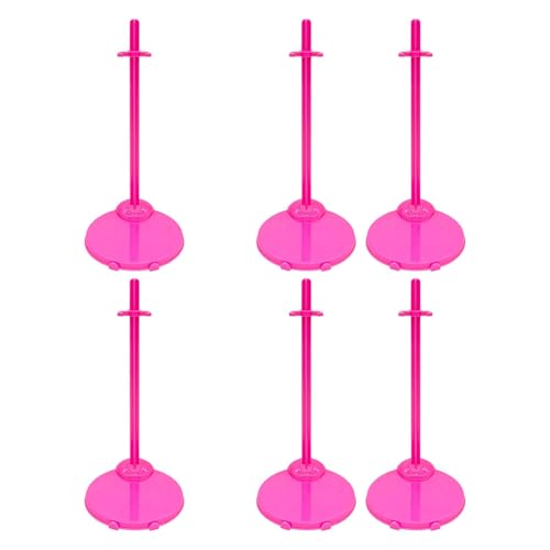 Sharplace 6-teiliger Puppenständer mit Taillenclip, leicht, passend für 26–30 cm große Puppen, für Liebhaber des Puppensammelns, vielseitiges, Robustes Zubehör, Rosa Sharplace 6-teiliger Puppenständer mit Taillenclip, leicht, passend für 26–30 cm große Puppen, für Liebhaber des Puppensammelns, vielseitiges, Robustes Zubehör, Rosa von Sharplace