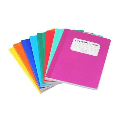Sharplace 8 x B5-Notizbuch, Notizblock, schönes Notizbuch, einzigartiges dickes Papier, Hardcover zum Schreiben von Notizen, Büro, Studium, Studenten, Einfarbig von Sharplace