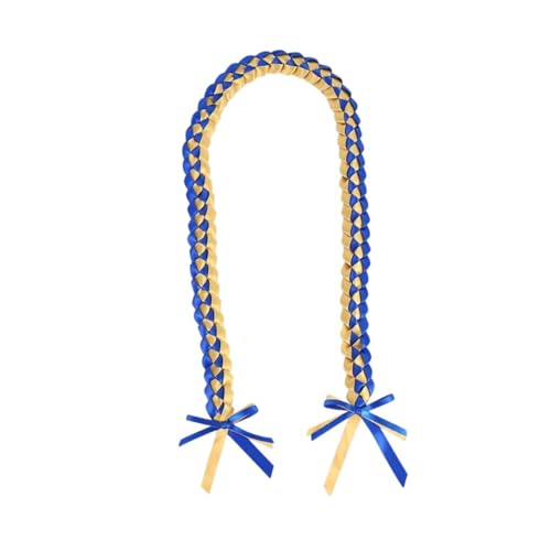 Sharplace Abschluss Lei 120 cm Ehrenschnur für Bachelor Master Frauen Männer gestohlen College Absolvent, Gold Blau von Sharplace
