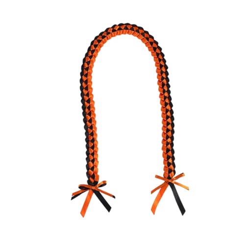 Sharplace Abschluss Lei 120 cm Ehrenschnur für Bachelor Master Frauen Männer gestohlen College Absolvent, Orange Schwarz von Sharplace