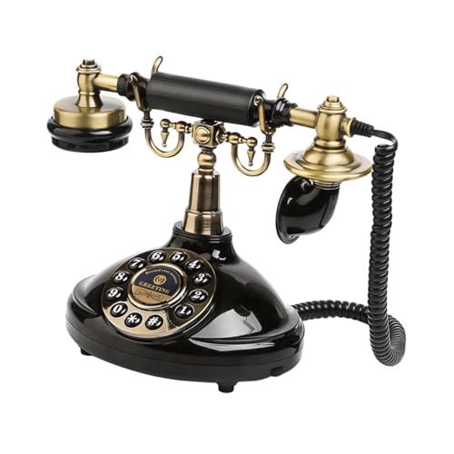 Sharplace Audio Gästebuch Hochzeit Telefon Audio Gästebuch Telefon Sprachmeldung Recorder für Salon Rentenfeier Dekor Dekor, Schwarz von Sharplace
