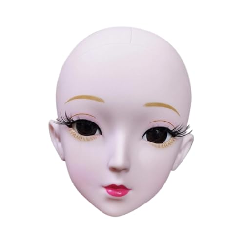 Sharplace BJD-Puppenkopf, Puppenherstellungszubehör, leichtes, realistisches Ersatzzubehör für Erwachsenenbedarf mit Make-up, DIY-Bastelarbeiten von Sharplace