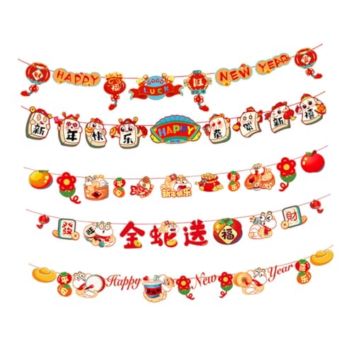 Sharplace Banner-Dekoration zum chinesischen Neujahr, Frühlingsfest-Dekorationen, des Mondjahres, chinesische Schriftzeichen für Feierlichkeiten im, Style B Sharplace Banner-Dekoration zum chinesischen Neujahr, Frühlingsfest-Dekorationen, des Mondjahres, chinesische Schriftzeichen für Feierlichkeiten im, Style B von Sharplace